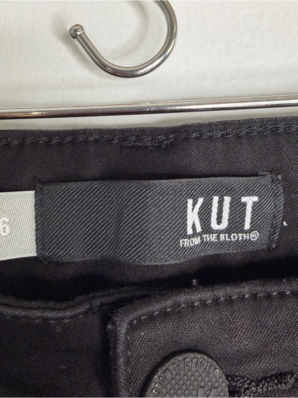 Kut From The Kloth Natalie Fab AB Bootcut Black Flare Jeans size 6 - Picture 11 of 11